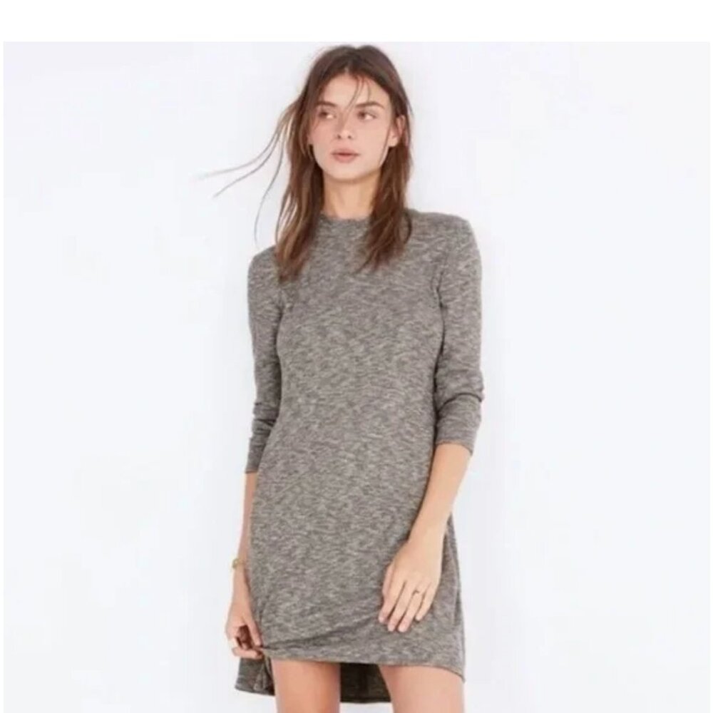 Madewell CityBlock Grey Long Sleeve Mock Neck Dess